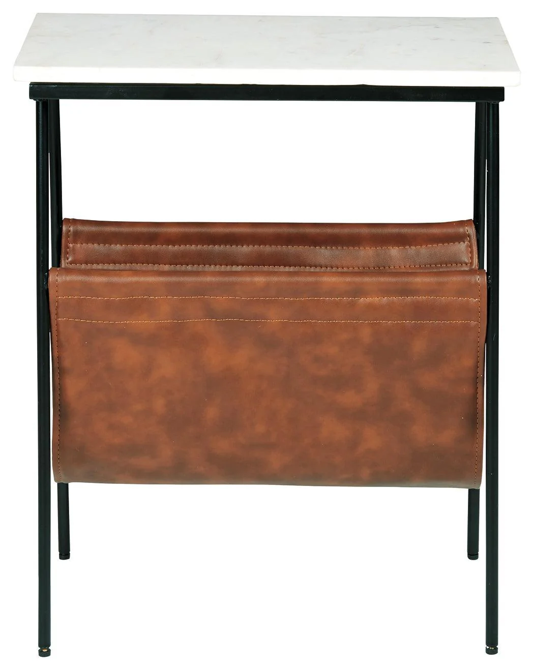 Etanbury Brown Black White Accent Table - Image 3