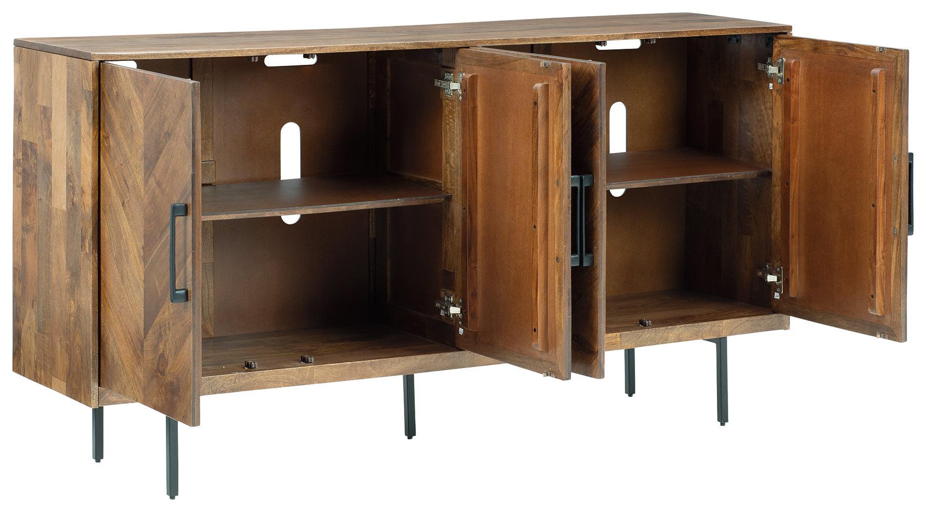 Prattville Brown Accent Cabinet - Image 3