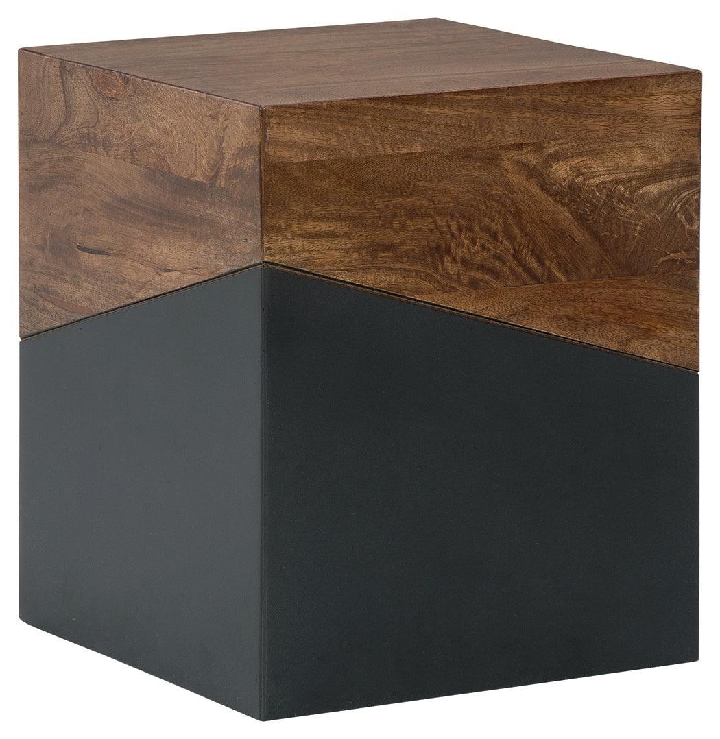 Trailbend Brown Gunmetal Accent Table - Image 2