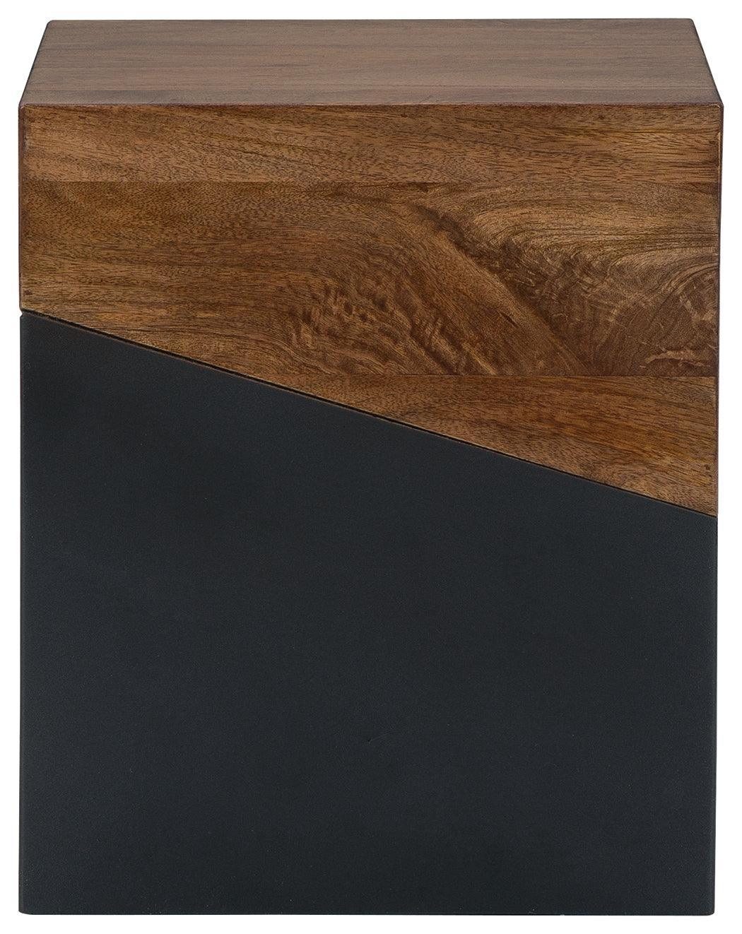 Trailbend Brown Gunmetal Accent Table - Image 3