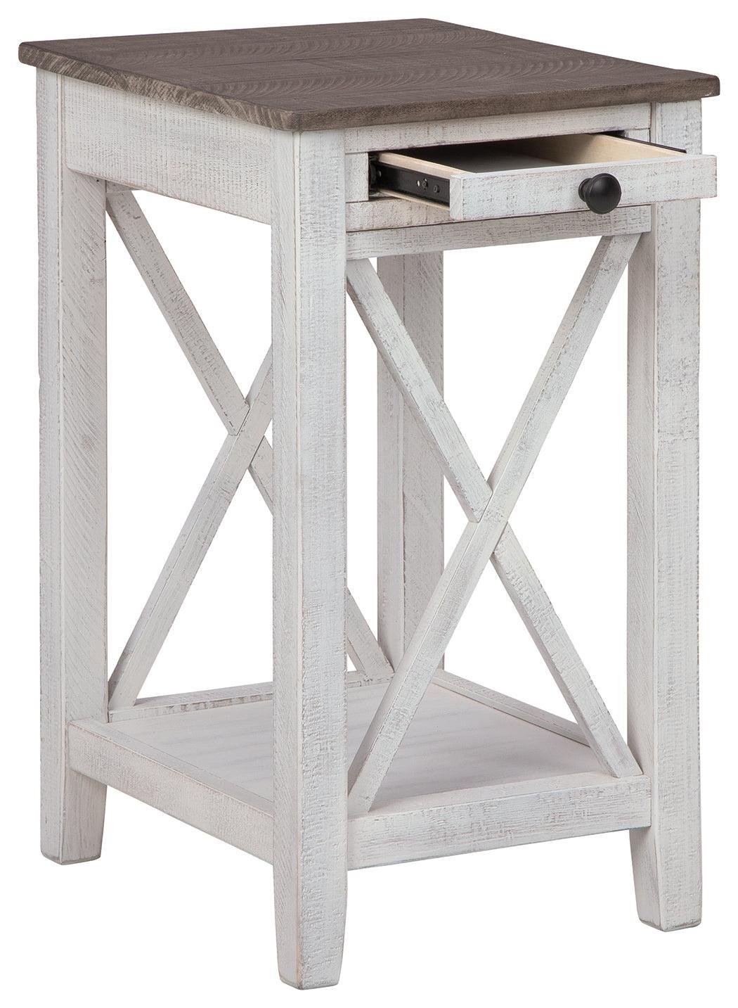 Adalane White Gray Accent Table - Image 3