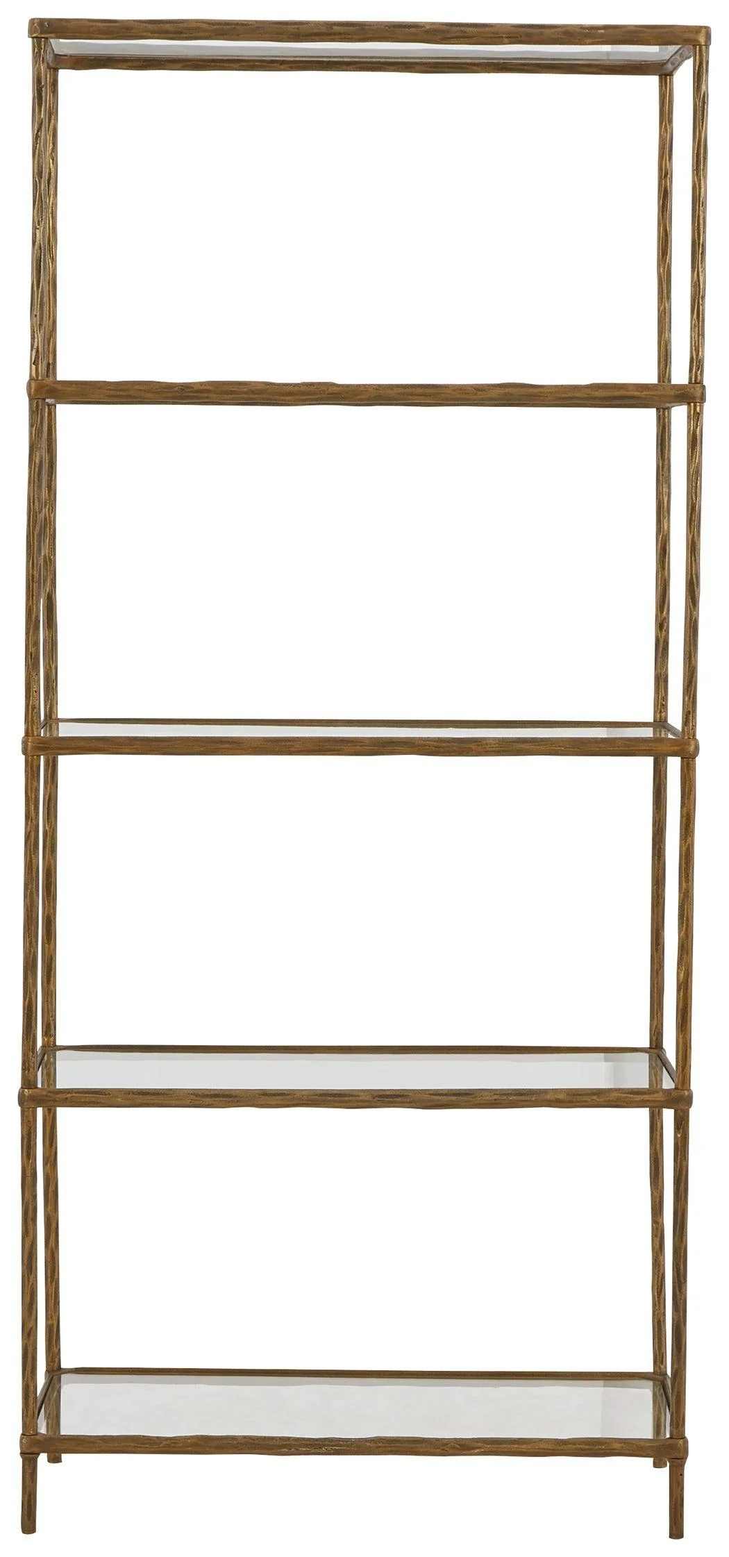 Ryandale Antique Brass Finish Bookcase - Image 3