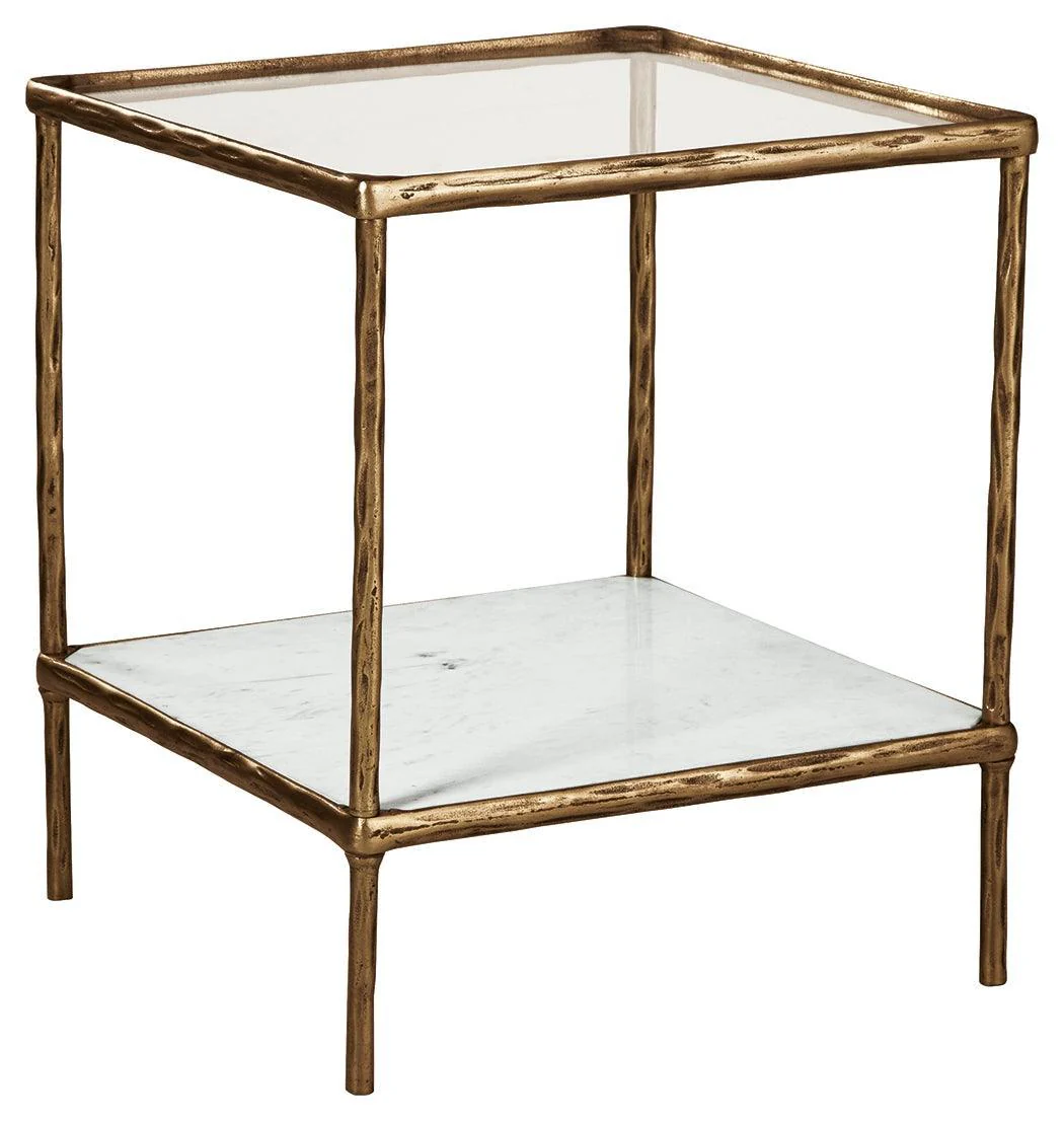 Ryandale Antique Brass Finish Accent Table - Image 2