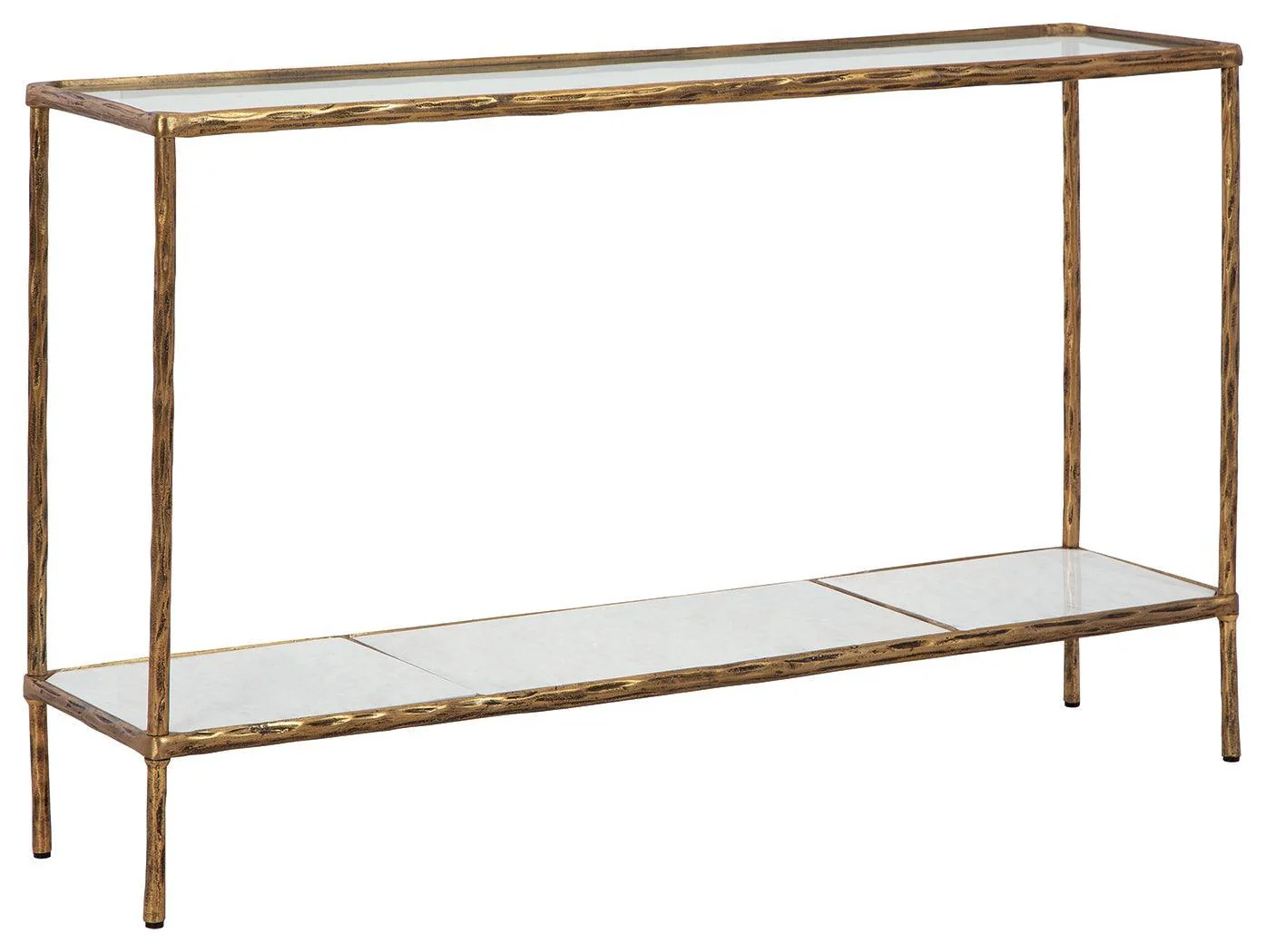 Ryandale Antique Brass Finish Console Sofa Table - Image 2