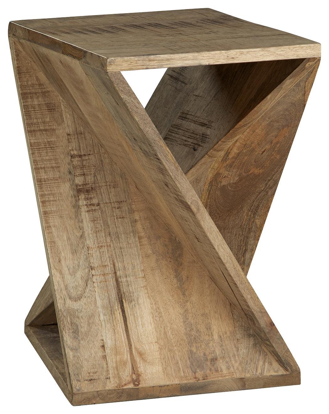 Zalemont Distressed Brown Accent Table - Image 2