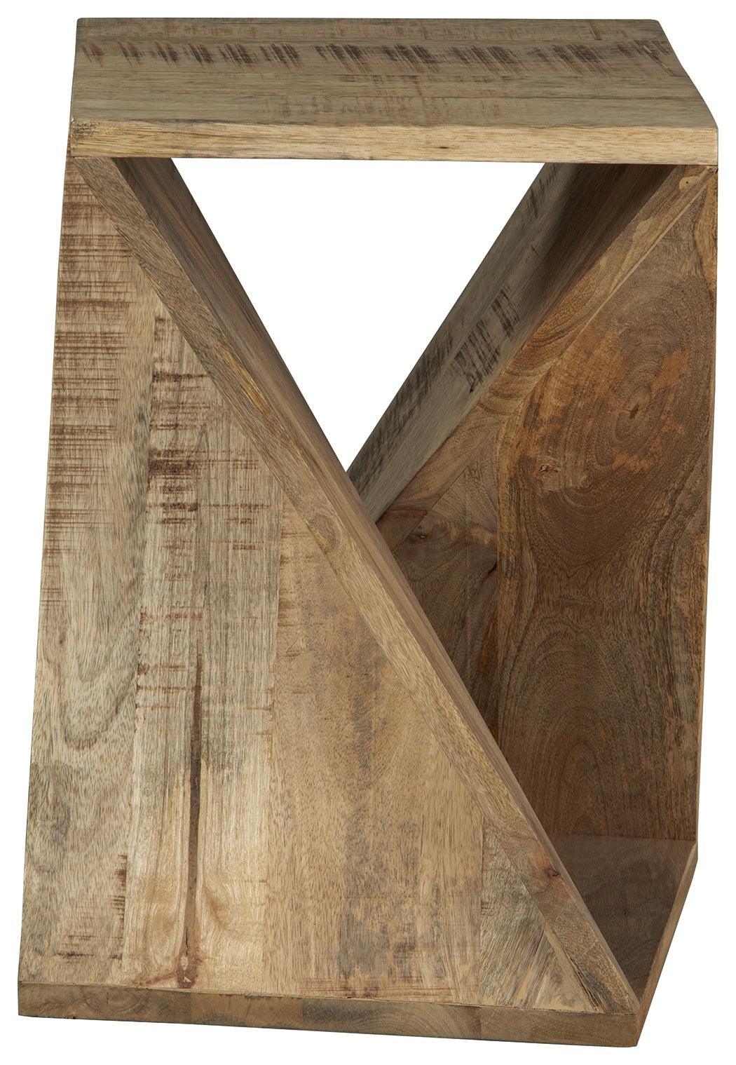 Zalemont Distressed Brown Accent Table - Image 3