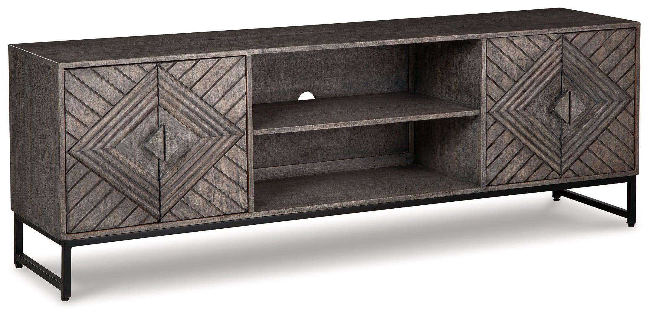 Treybrook Distressed Gray Accent Cabinet - Image 2
