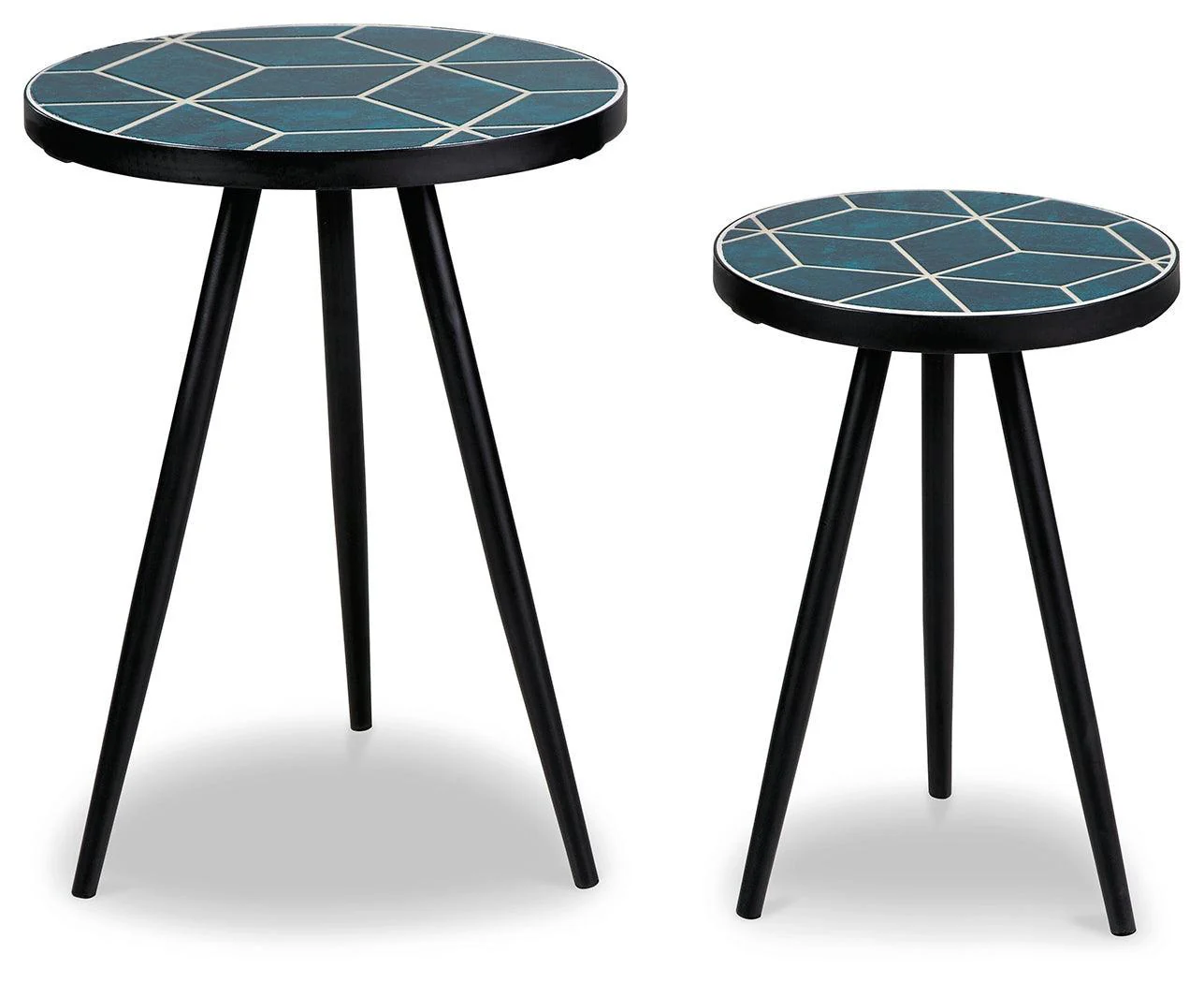 Clairbelle Teal Accent Table (Set of 2) - Image 3