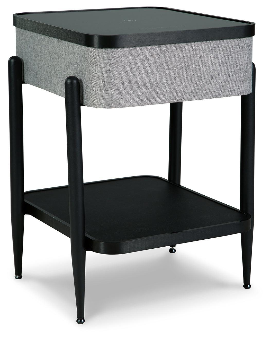 Jorvalee Gray Black Accent Table - Image 2