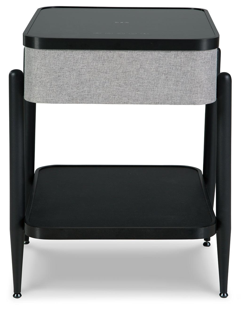 Jorvalee Gray Black Accent Table - Image 3