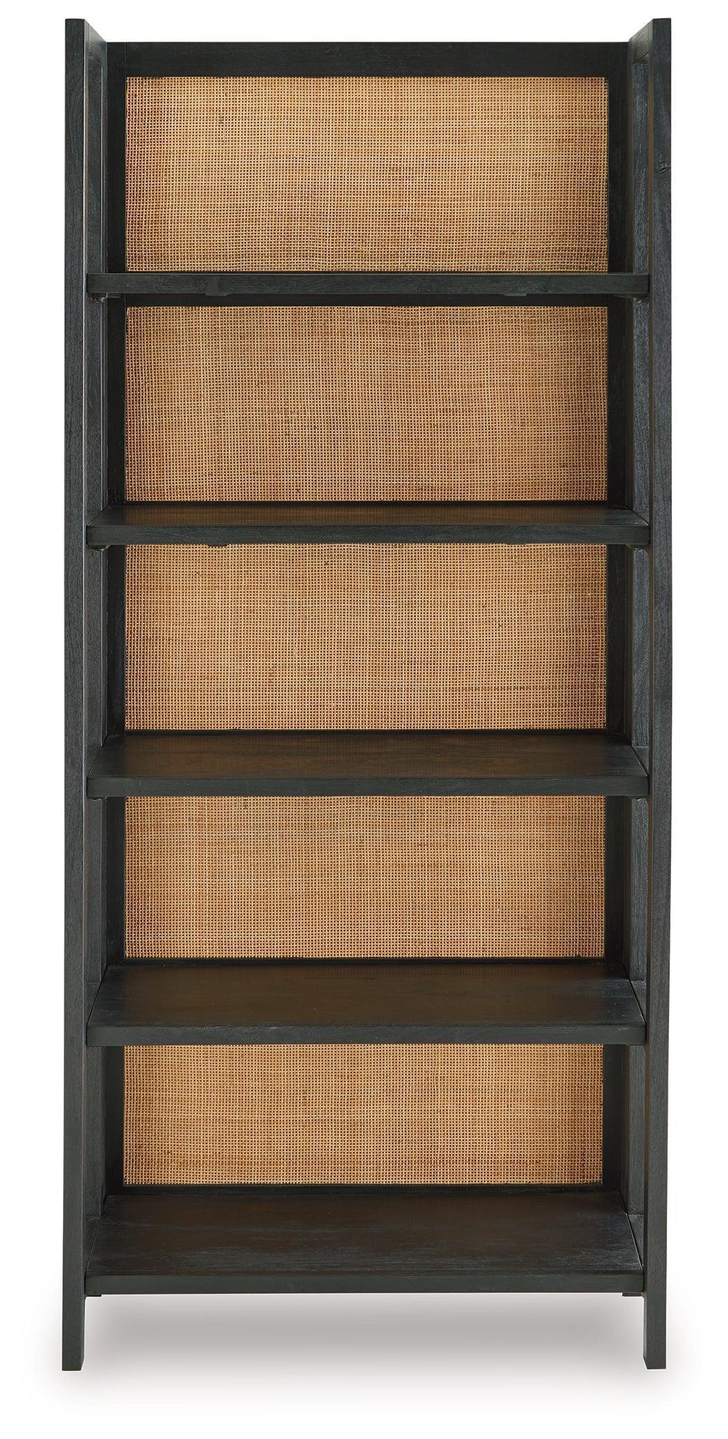 Abyard Black/Natural Bookcase - Image 3