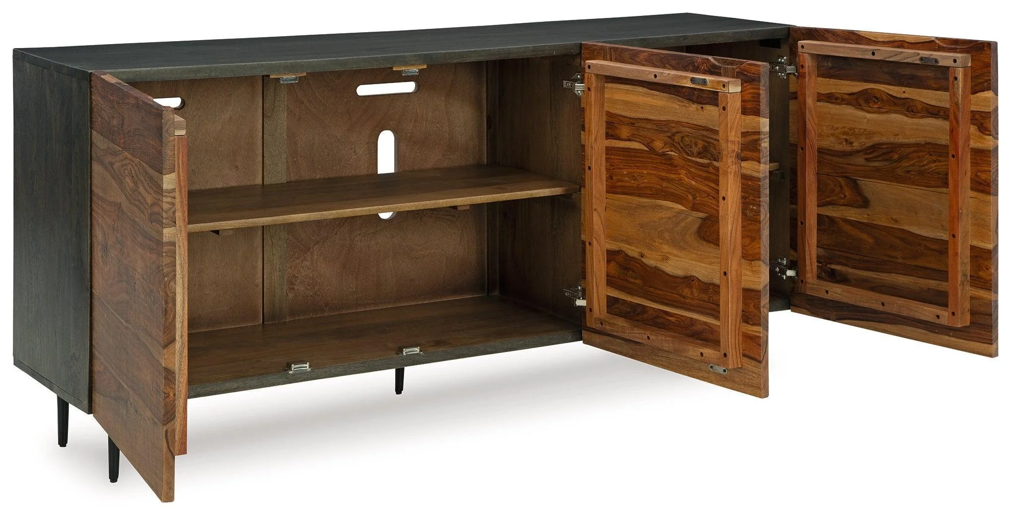 Darrey Natural/Brown Accent Cabinet - Image 3