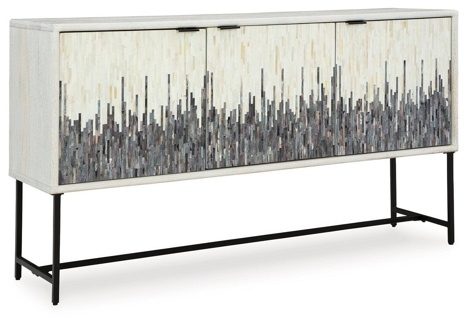 Freyton White/Gray Accent Cabinet - Image 2