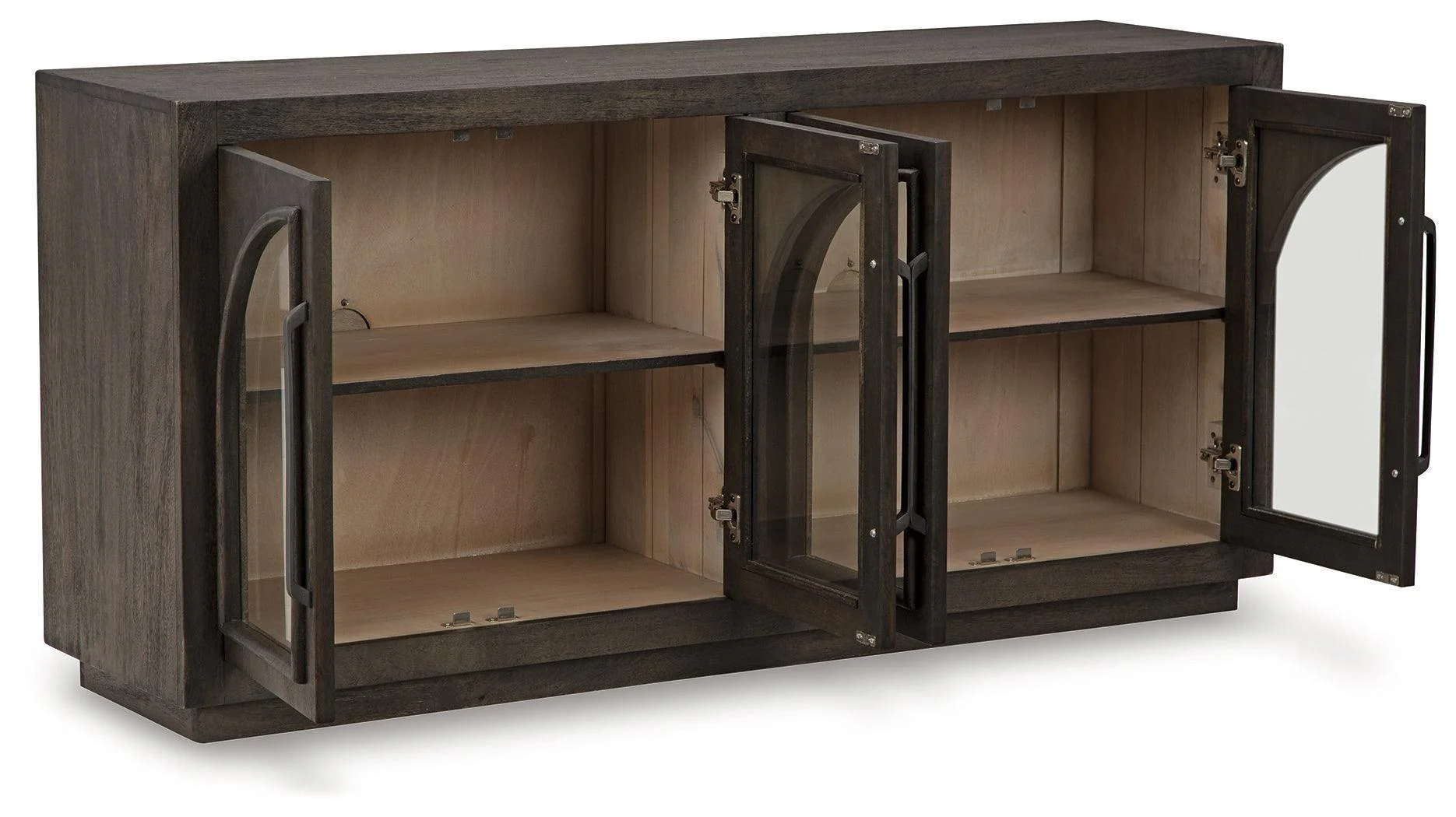 Dreley Grayish Brown Accent Cabinet - Image 3