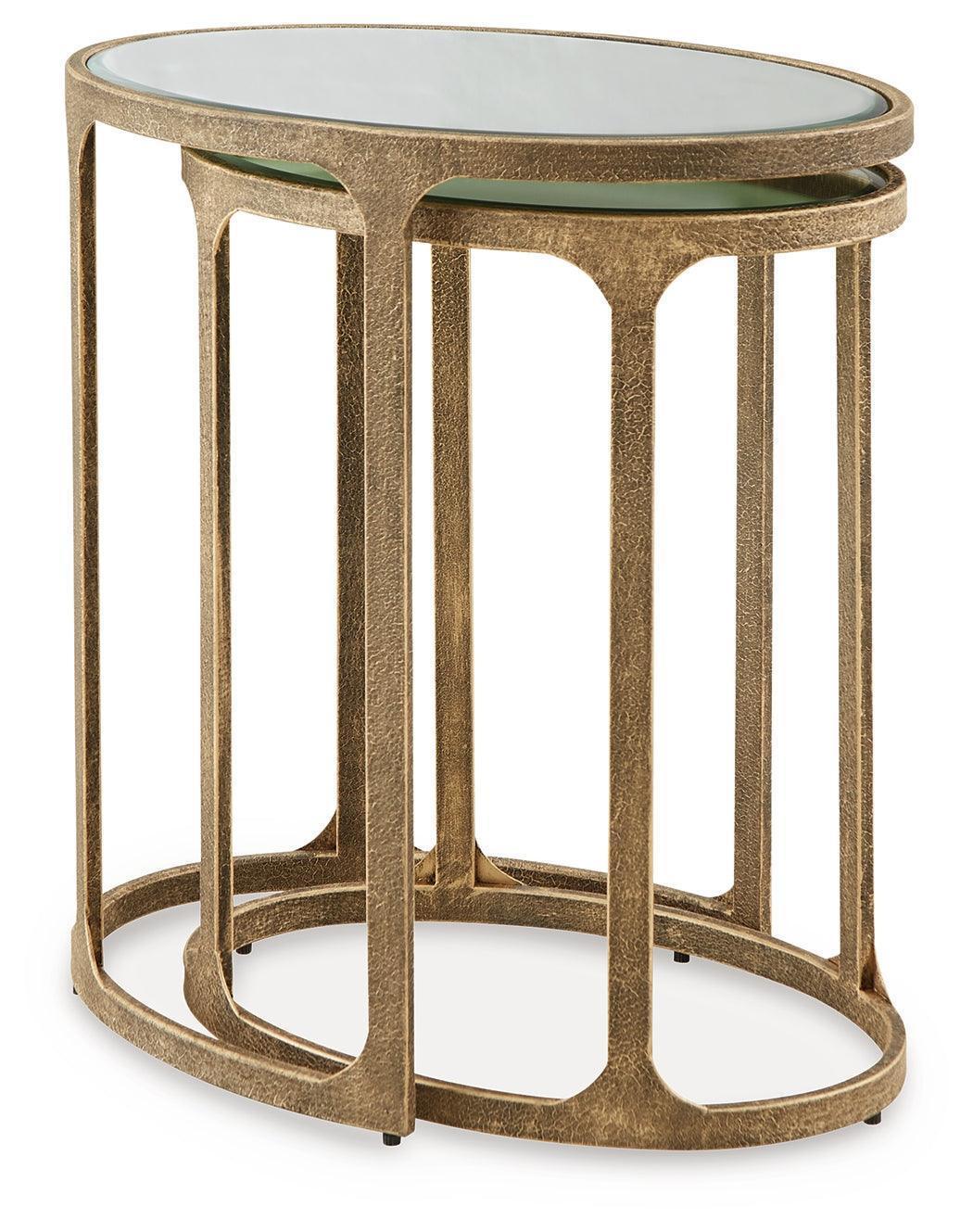 Irmaleigh Antique Black Accent Table (Set of 2) - Image 3