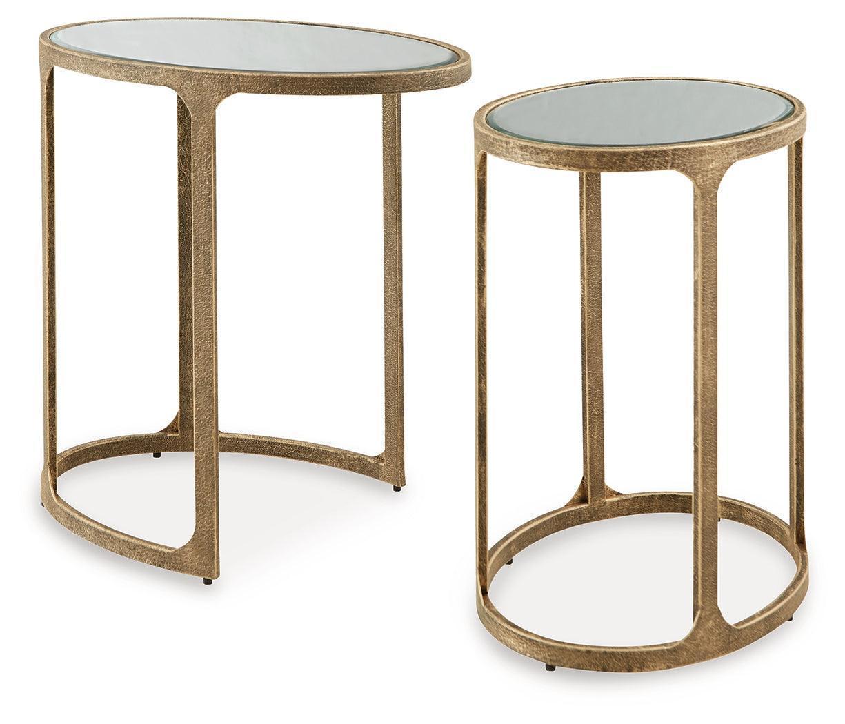 Irmaleigh Antique Black Accent Table (Set of 2) - Image 2