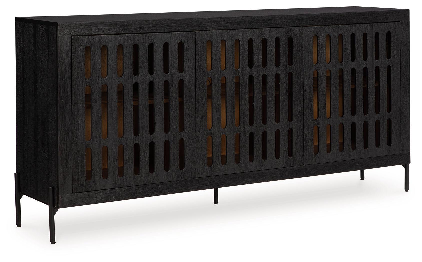Vallisburg Black Natural Accent Cabinet - Image 2