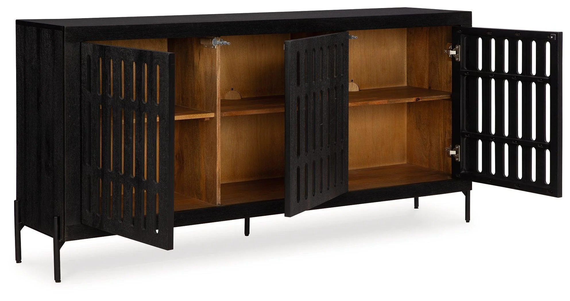 Vallisburg Black Natural Accent Cabinet - Image 3