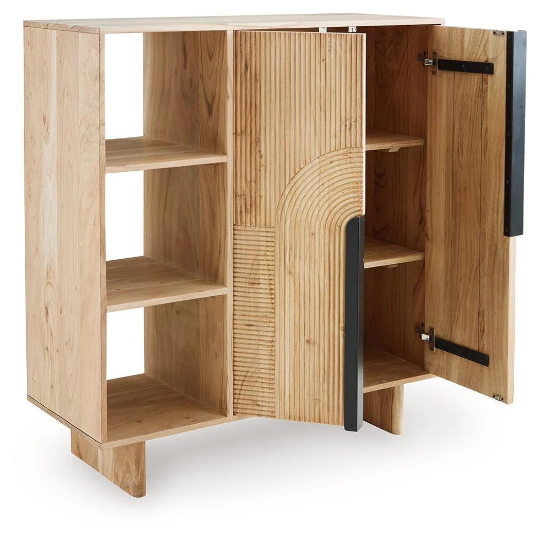 Kierwell Natural Accent Cabinet - Image 3
