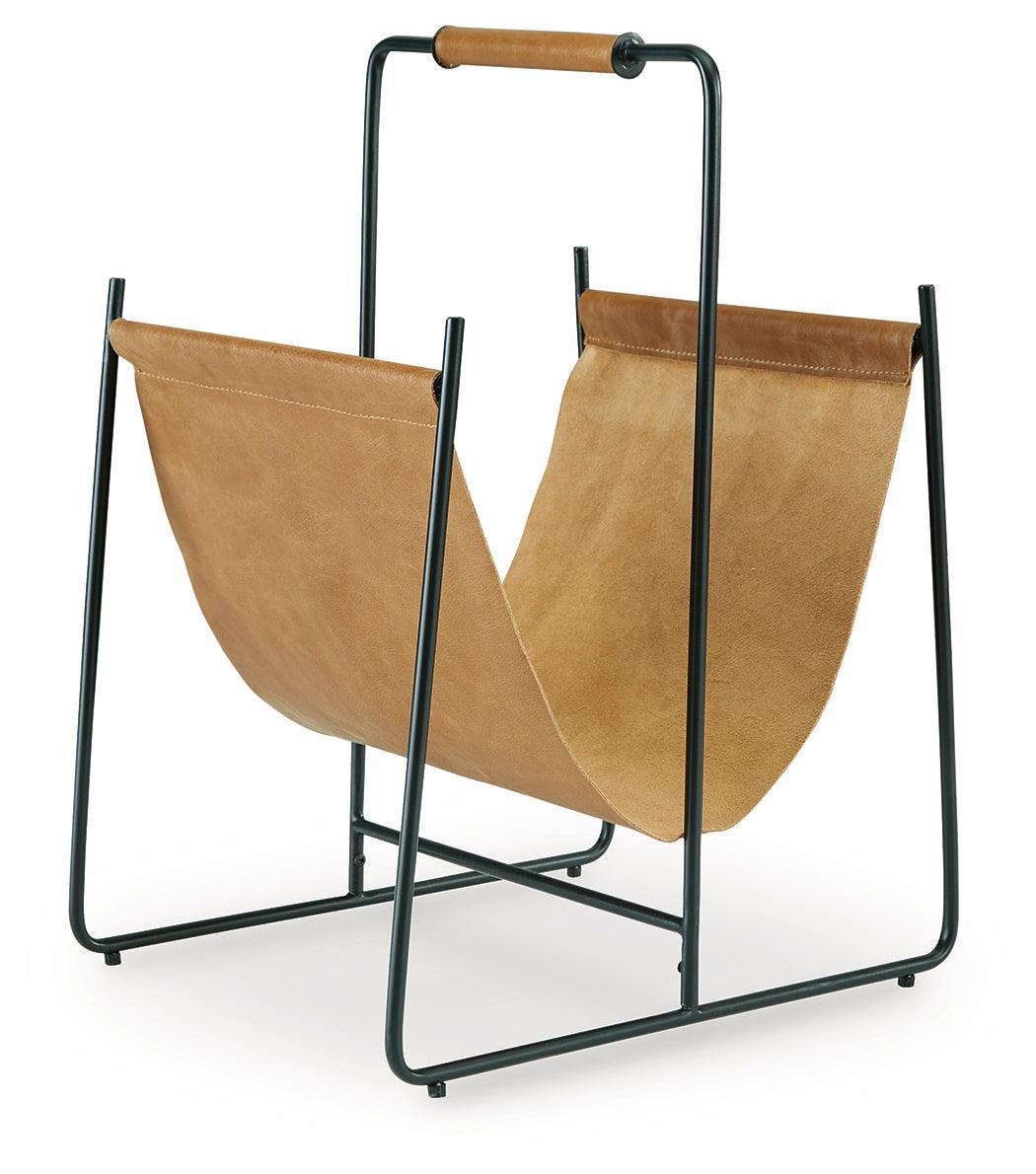 Faronworth Brown/Black Magazine Rack - Image 2