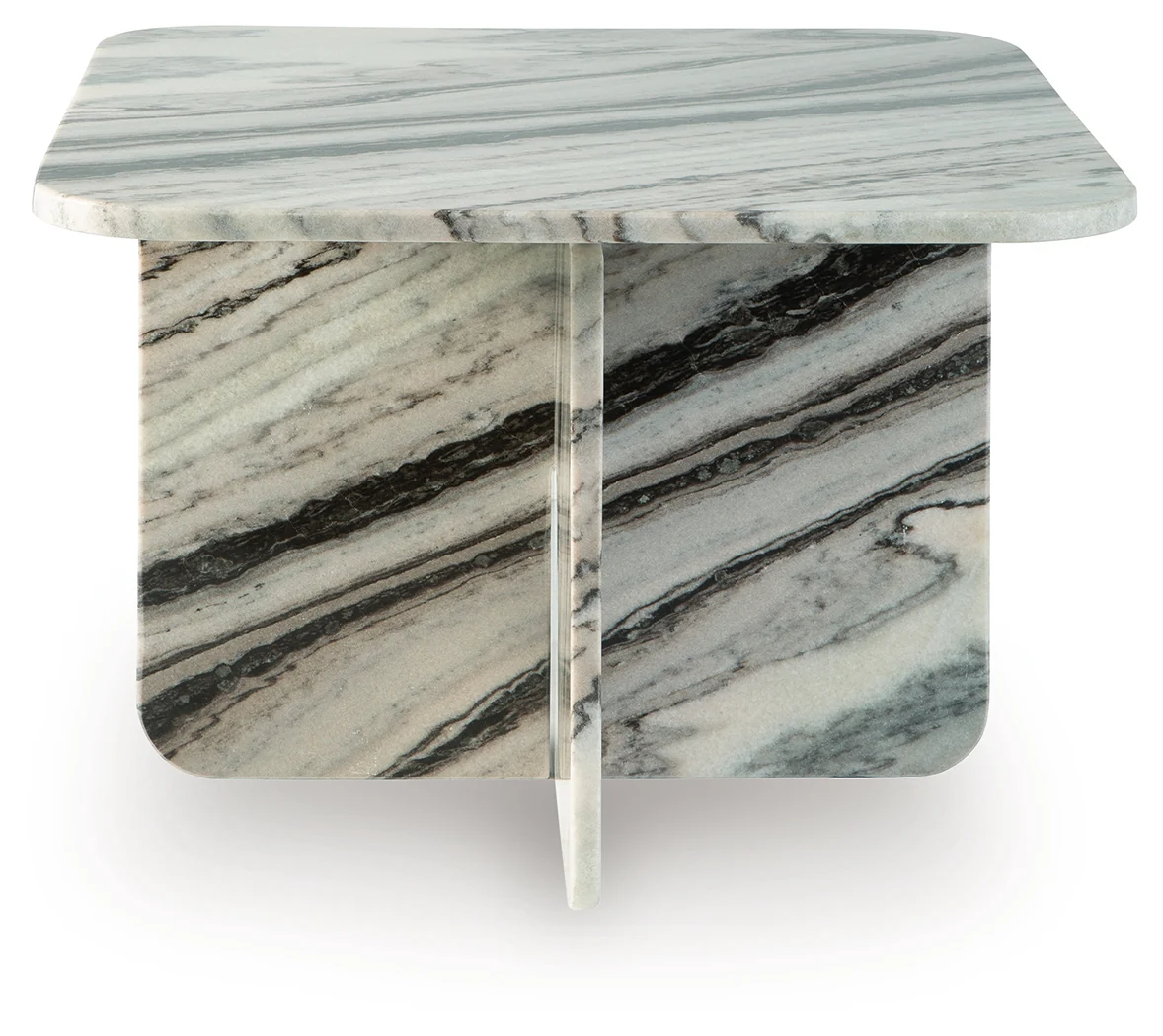 Baretton Black/White/Taupe Accent Coffee Table - Image 3