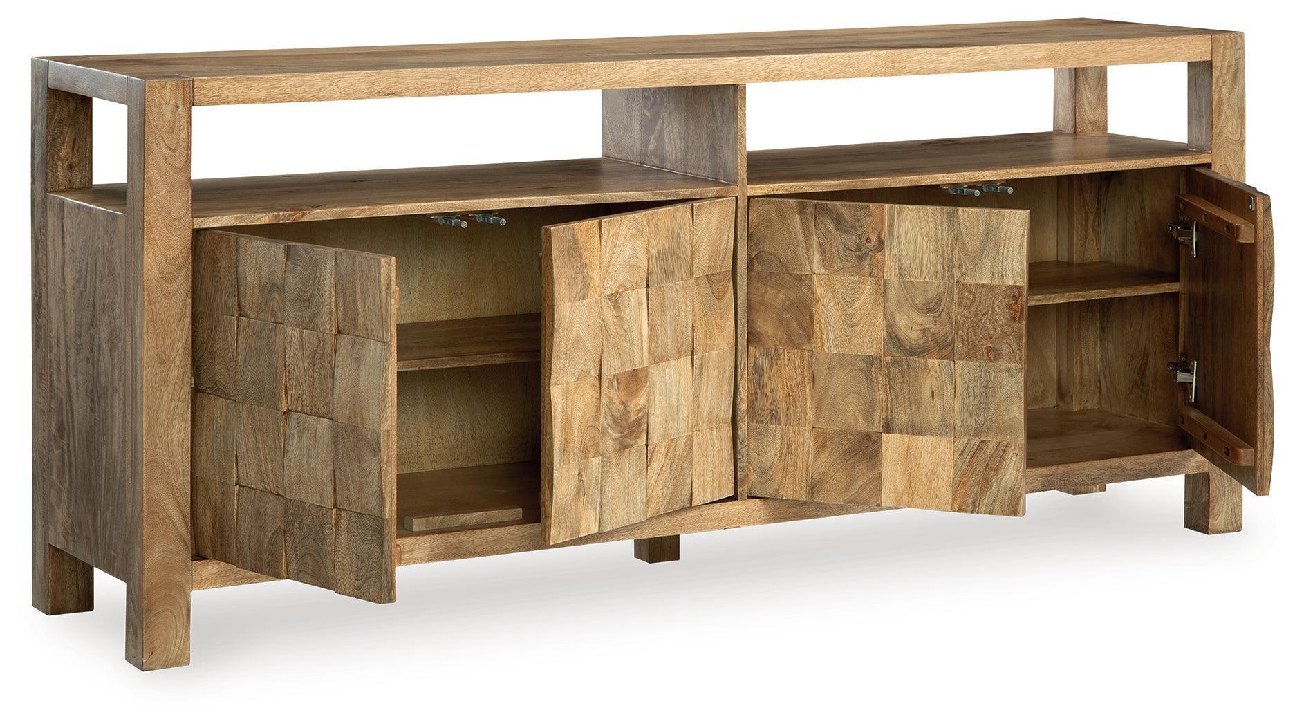 Hudwick Natural Brown Accent Cabinet - Image 3
