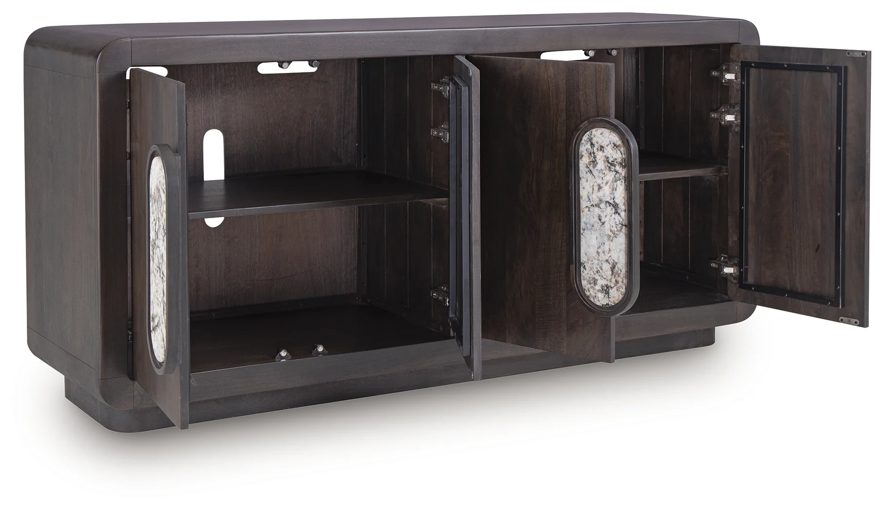 Elliston Espresso Brown Accent Cabinet - Image 3