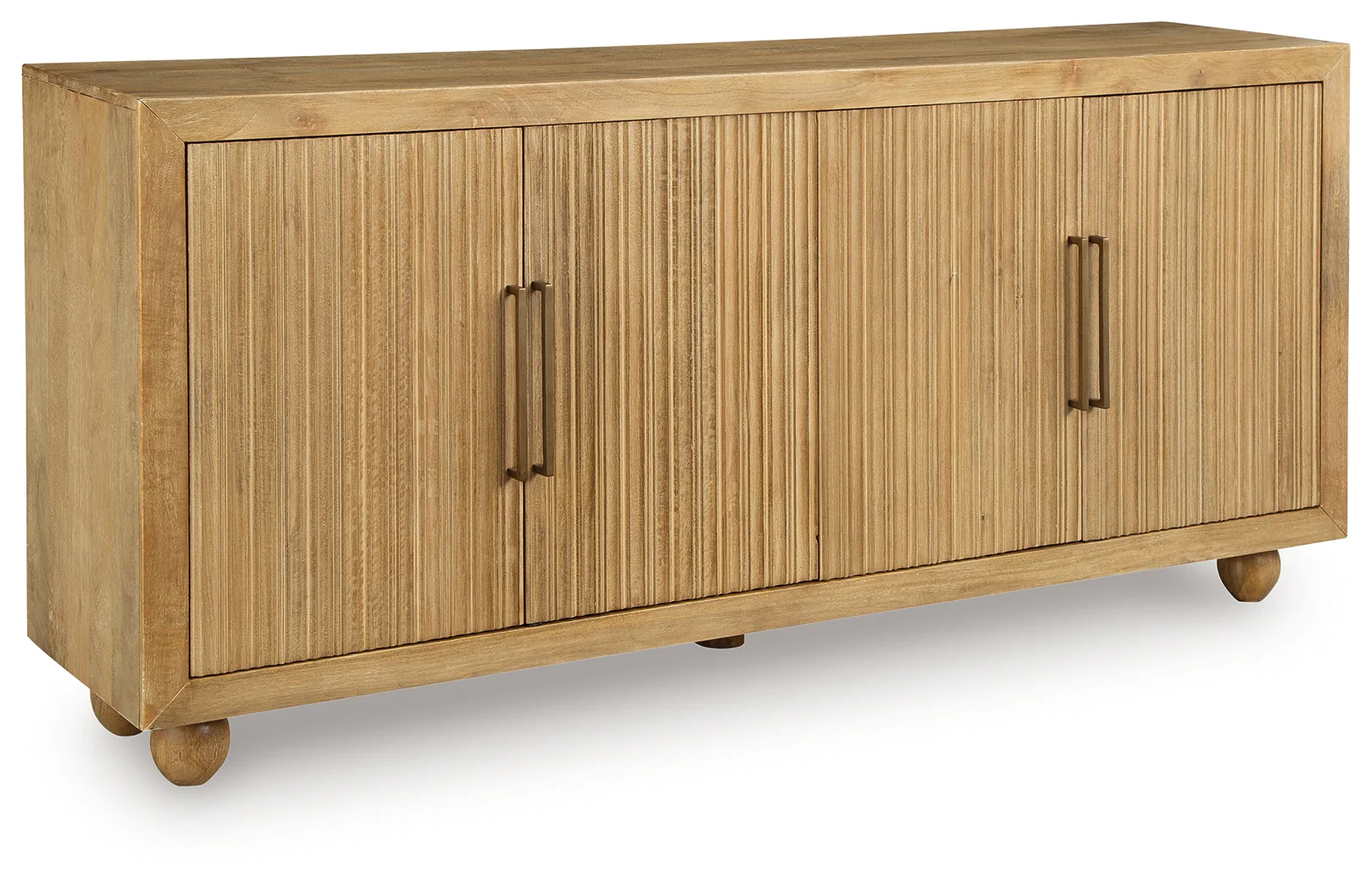Niam Light Antique Beige Accent Cabinet - Image 2