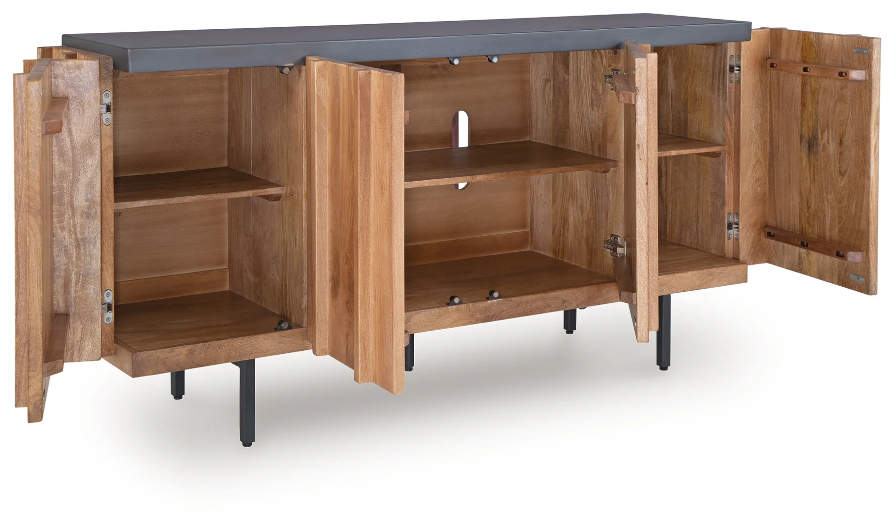 Quintavious Brown/Charcoal Accent Cabinet - Image 3
