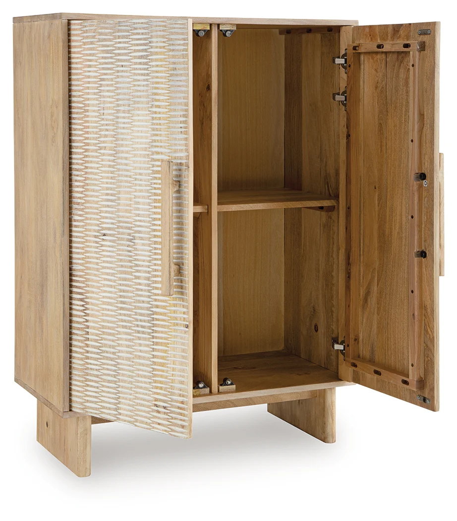 Dallinbury Natural/White Wash Accent Cabinet - Image 3