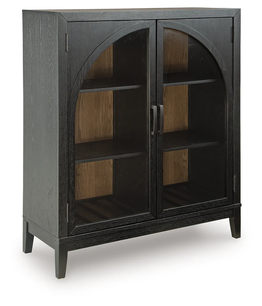 Armenleigh Black/Brown Accent Cabinet - Image 2