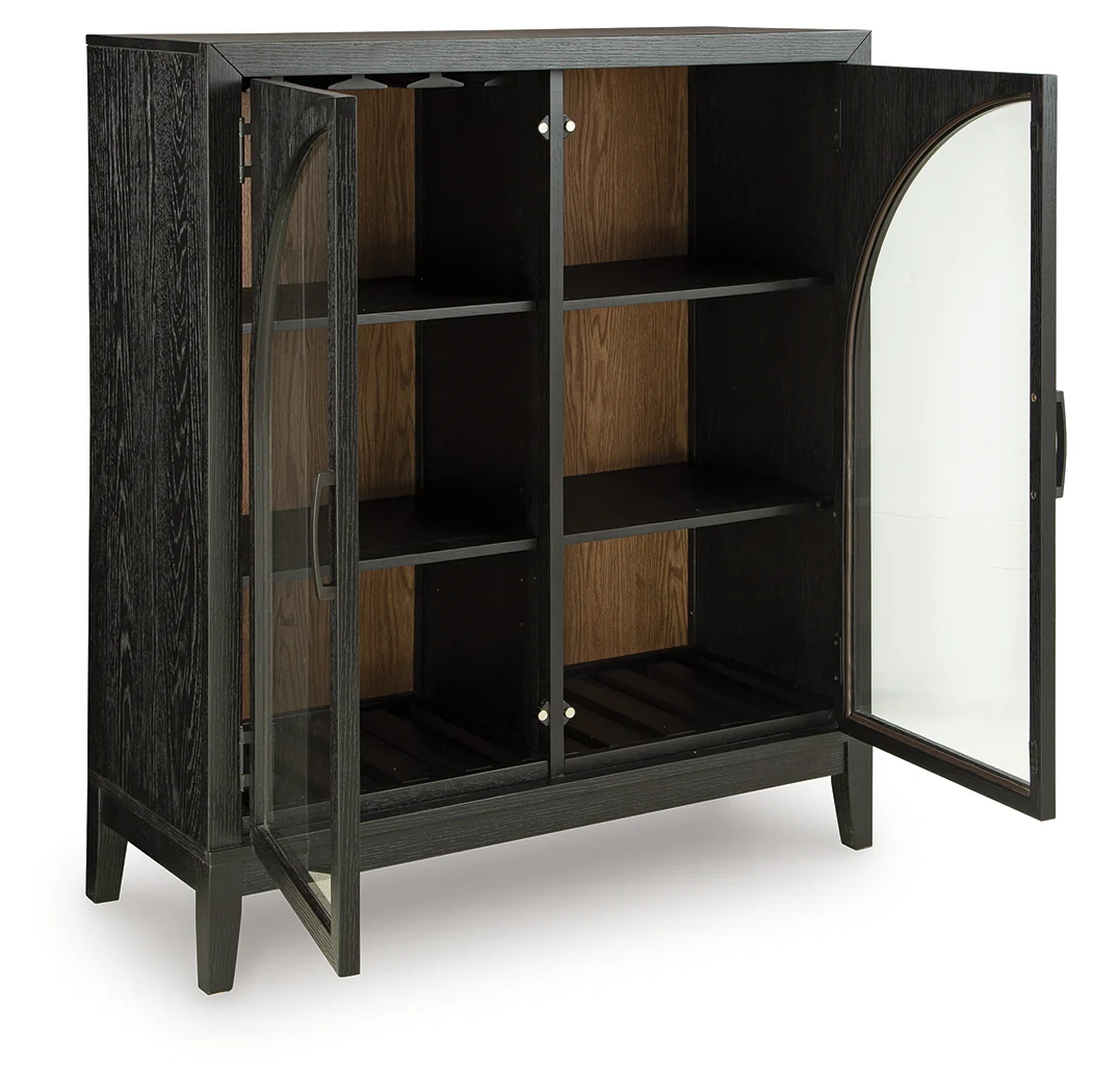 Armenleigh Black/Brown Accent Cabinet - Image 3