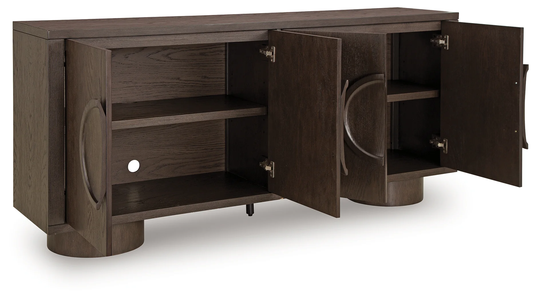 Veeda Dark Brown Accent Cabinet - Image 3