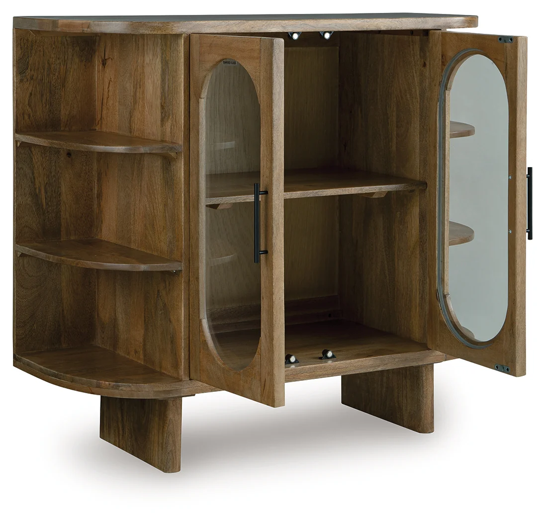 Niall Light Brown Accent Cabinet - Image 3