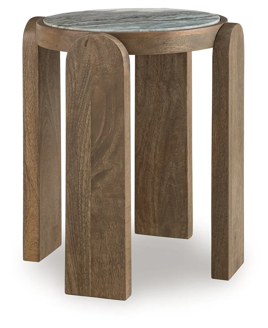 Gavrilley Gray/White/Brown Accent Table - Image 2