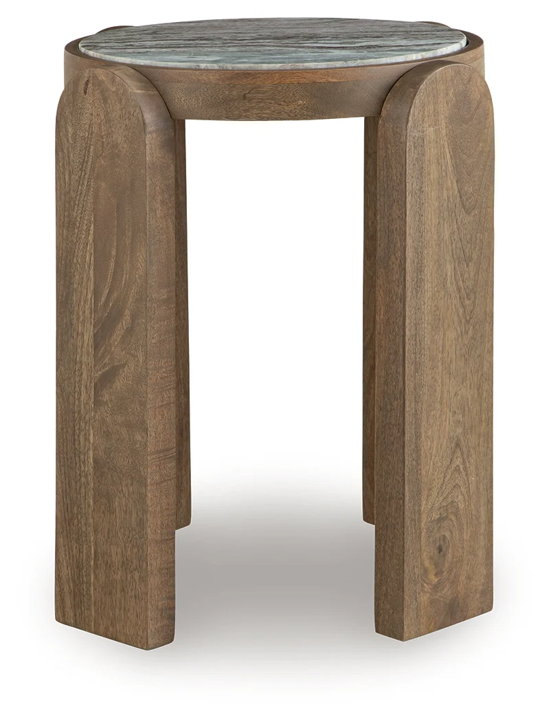 Gavrilley Gray/White/Brown Accent Table - Image 3