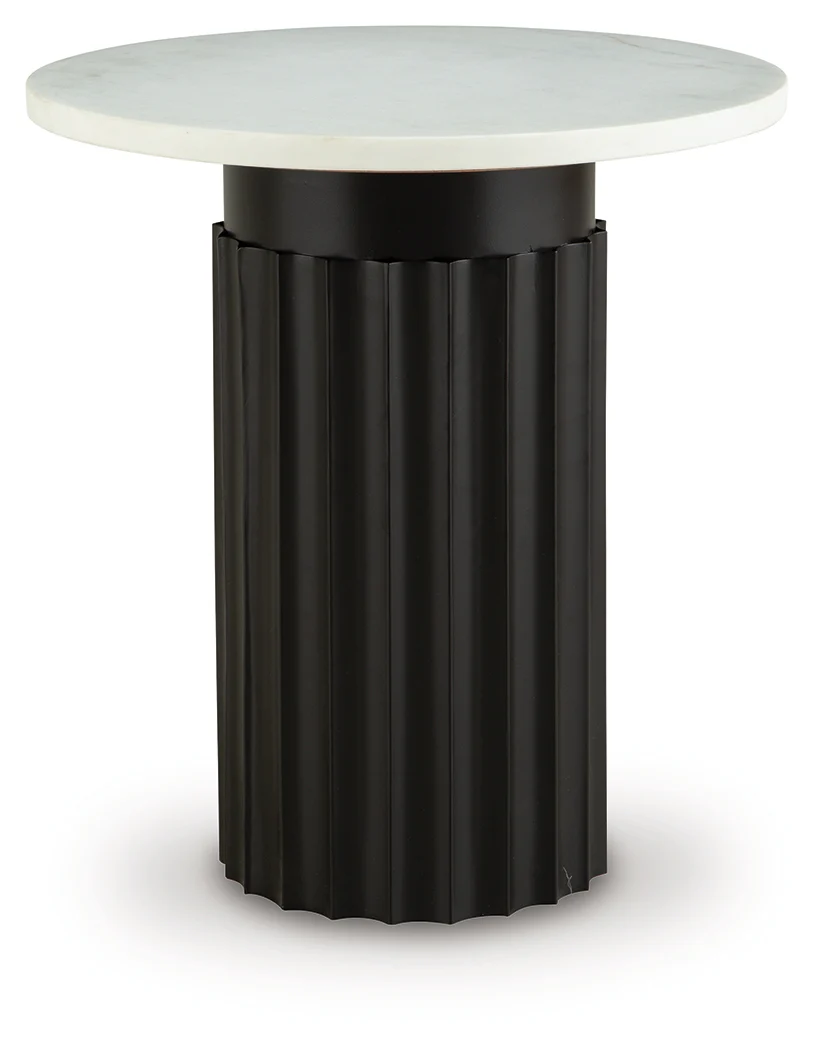 Wainstone Black/White Accent Table - Image 2