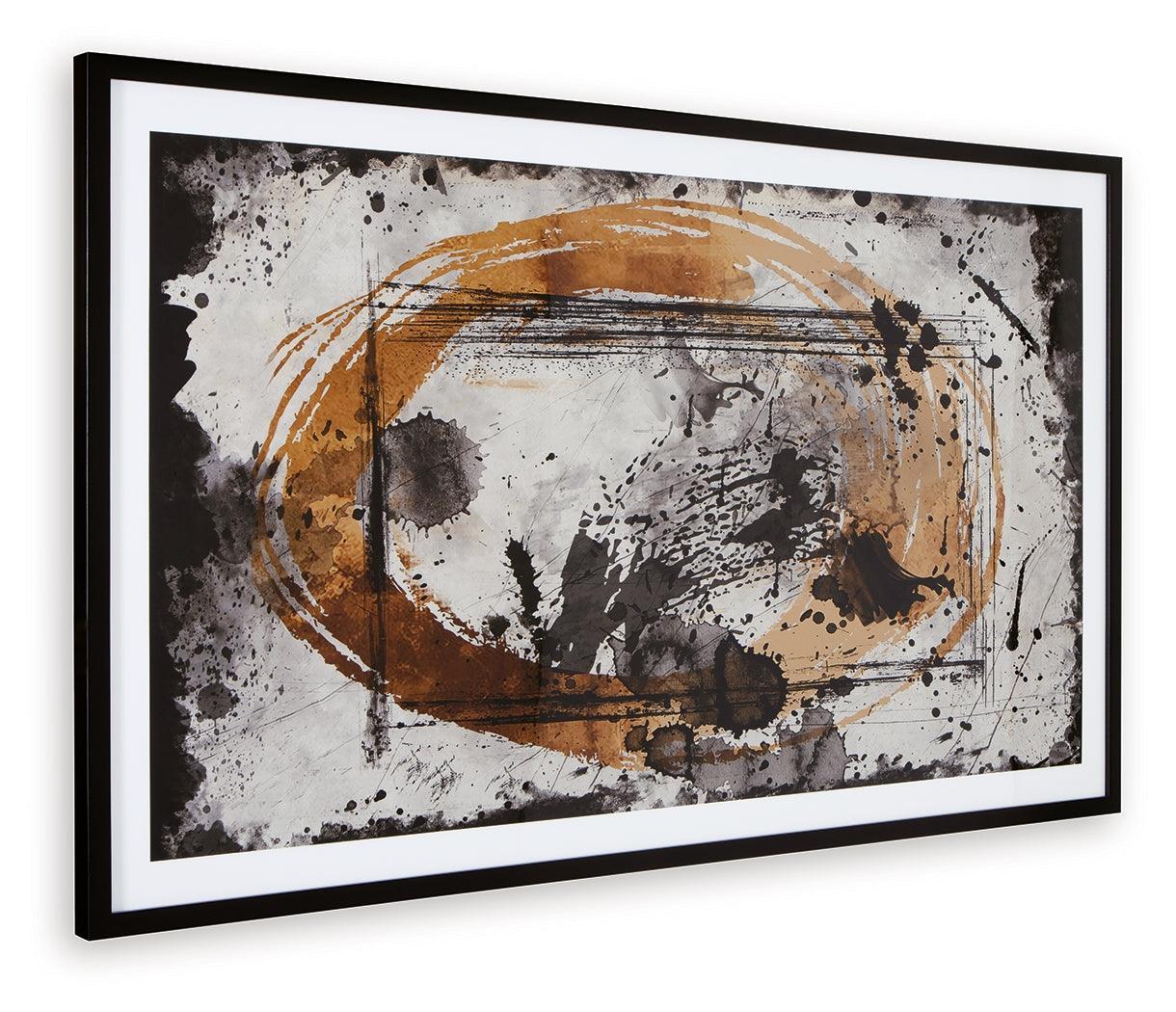 Clefting Black Caramel Tan Wall Art - Image 2