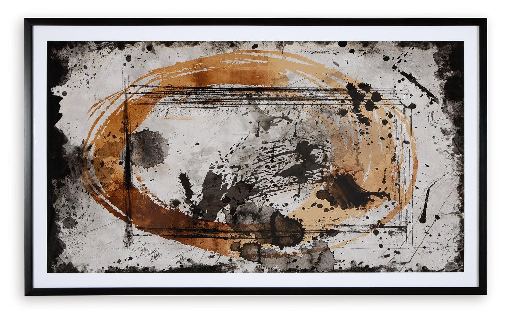 Clefting Black Caramel Tan Wall Art - Image 3