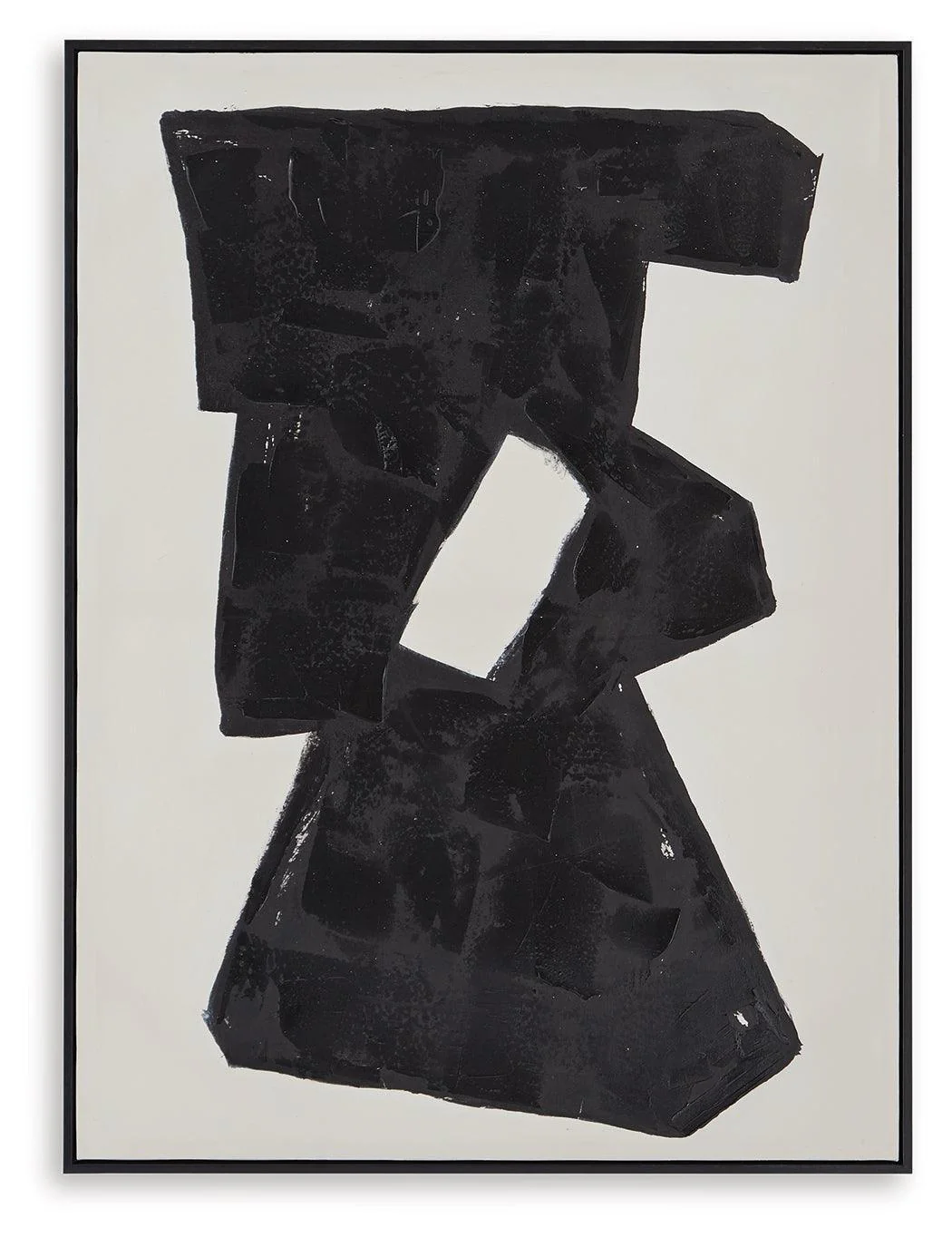 Garviery Black Cream Wall Art - Image 2