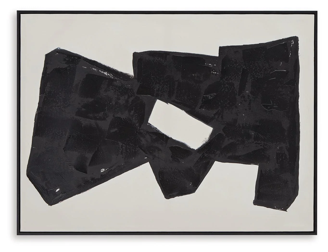 Garviery Black Cream Wall Art - Image 3