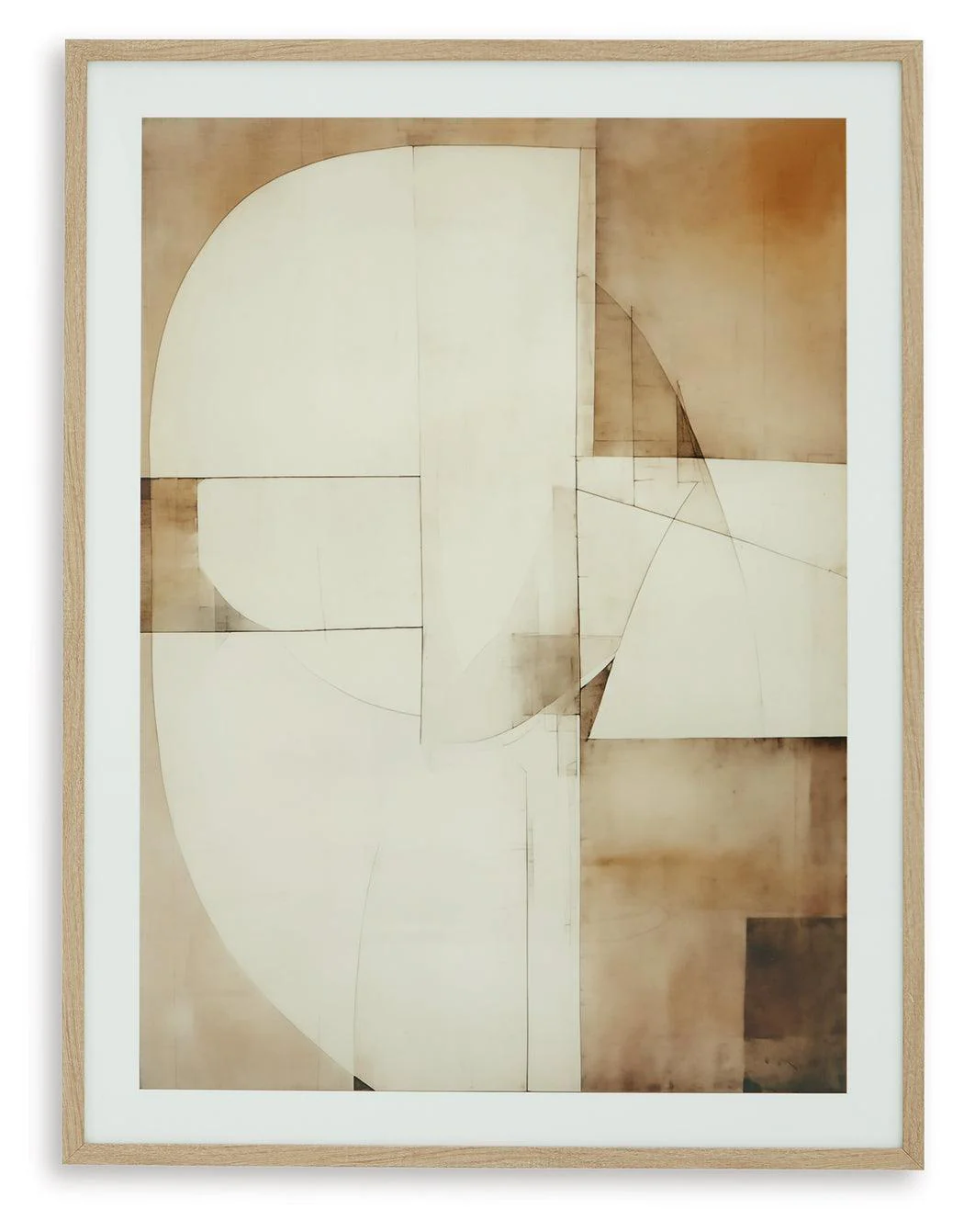 Corlain Brown Tan White Wall Art - Image 2
