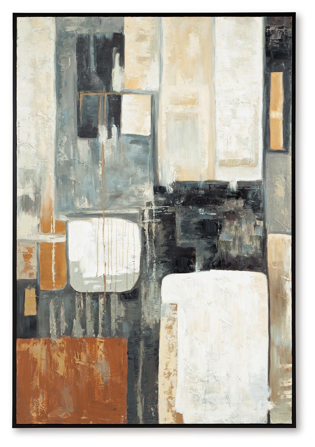Howford Brown/Black/Gray Wall Art - Image 2