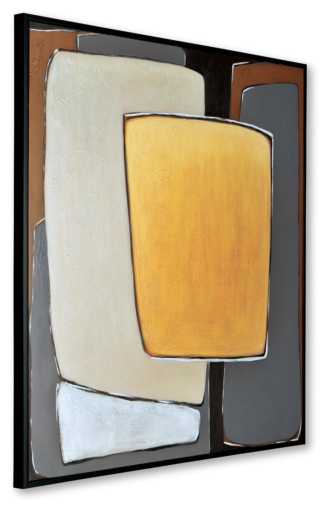 Actman Cream/Brown/Gray Wall Art - Image 3