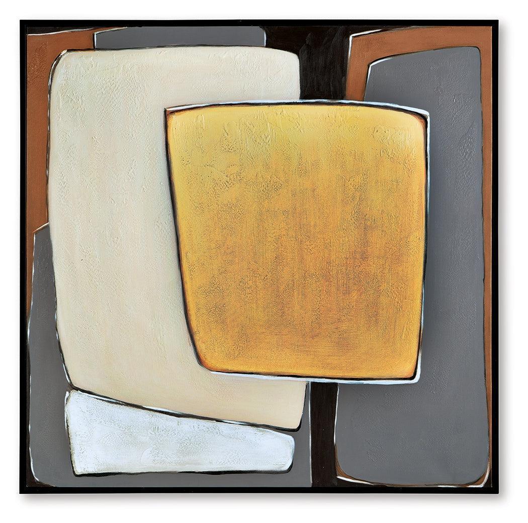 Actman Cream/Brown/Gray Wall Art - Image 2