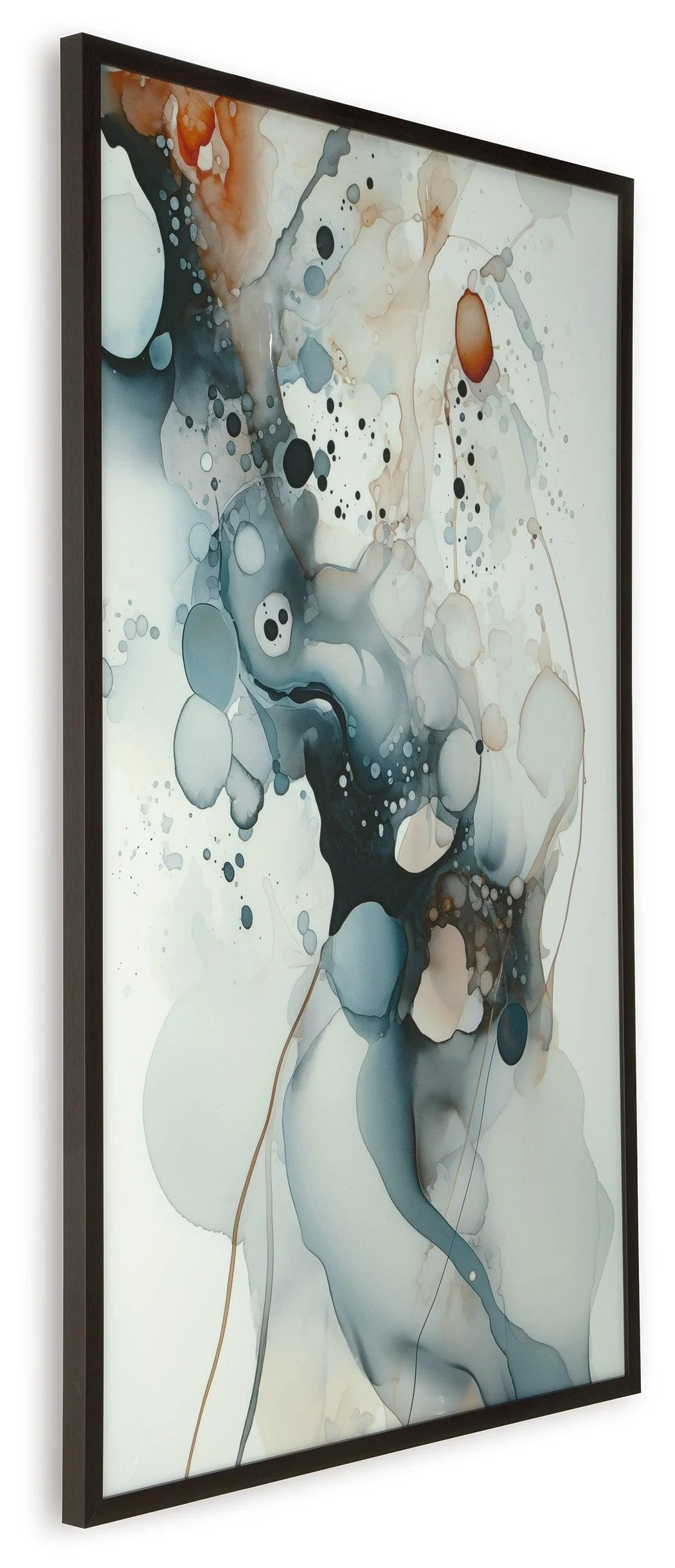 Foxenburg Blue/Amber/White Wall Art - Image 3
