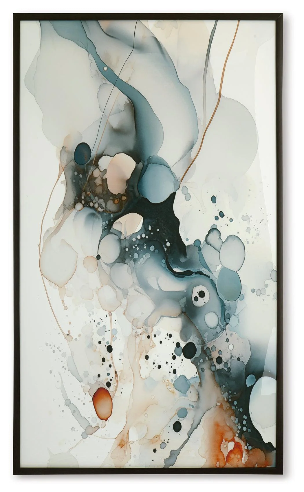 Foxenburg Blue/Amber/White Wall Art - Image 2