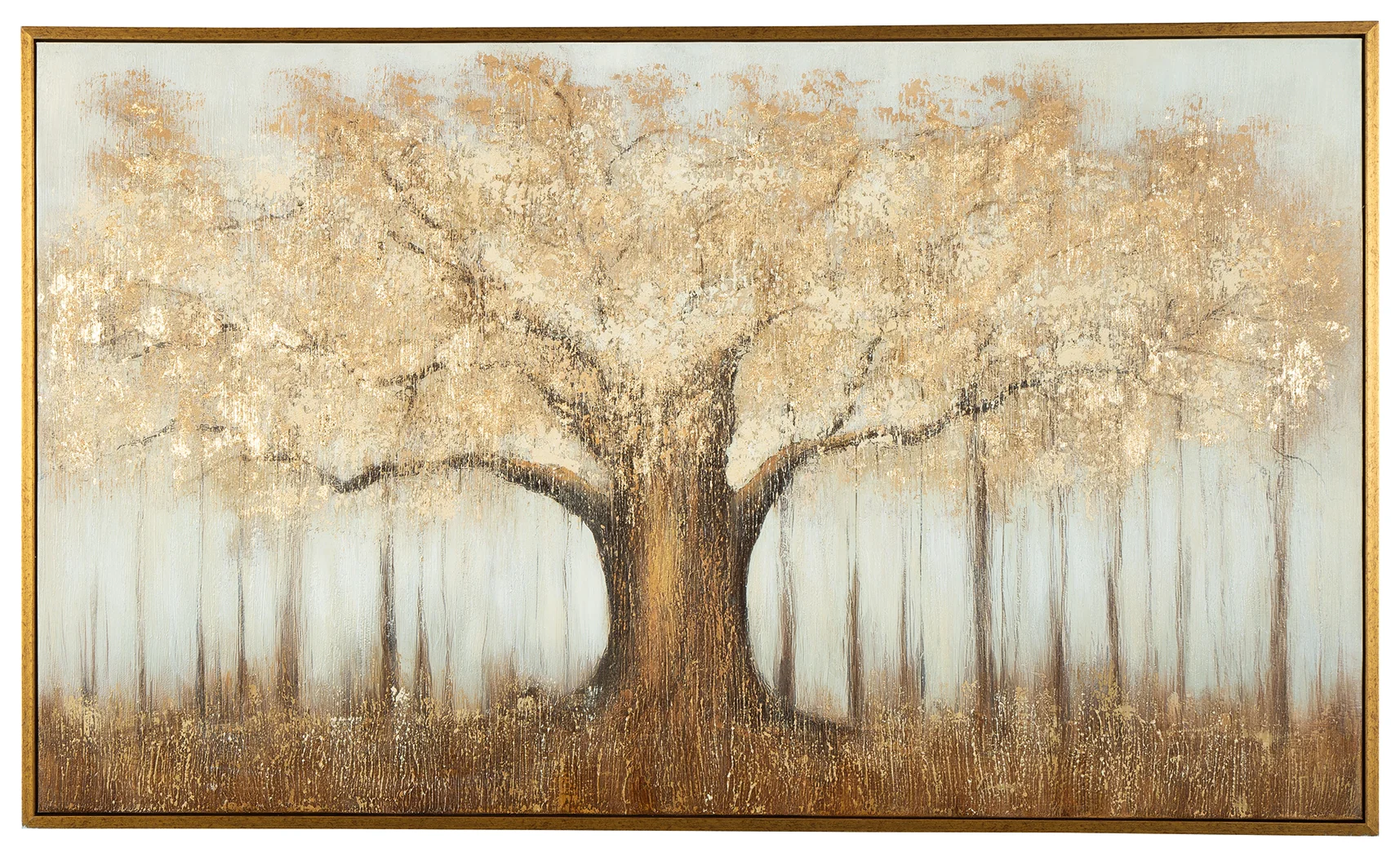 Dalewick Brown/Gray/Gold Finish Wall Art - Image 2