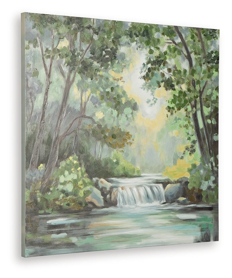Evermaddick Green/Gray/White Wall Art - Image 3