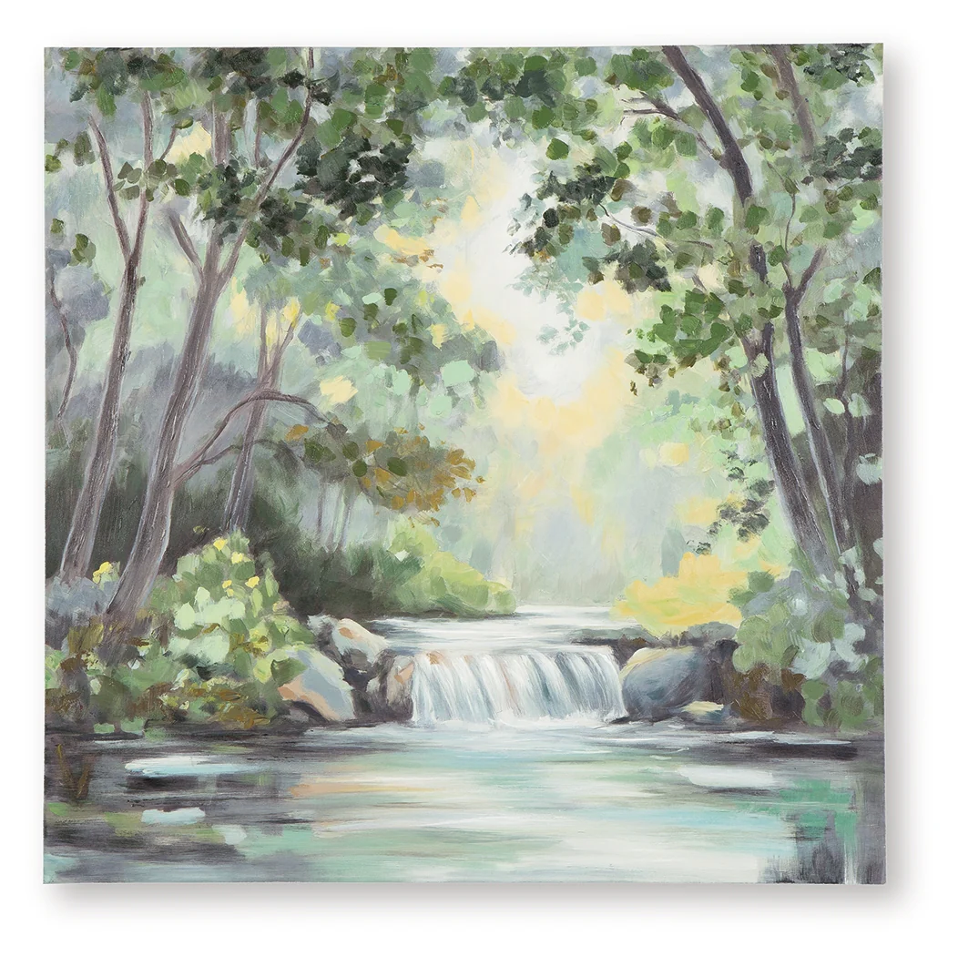 Evermaddick Green/Gray/White Wall Art - Image 2